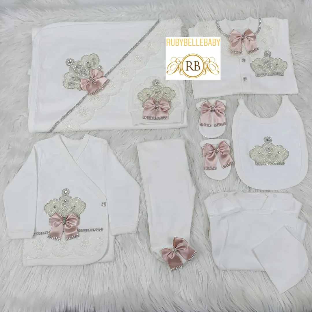 10pcs Jeweled Set - Blush