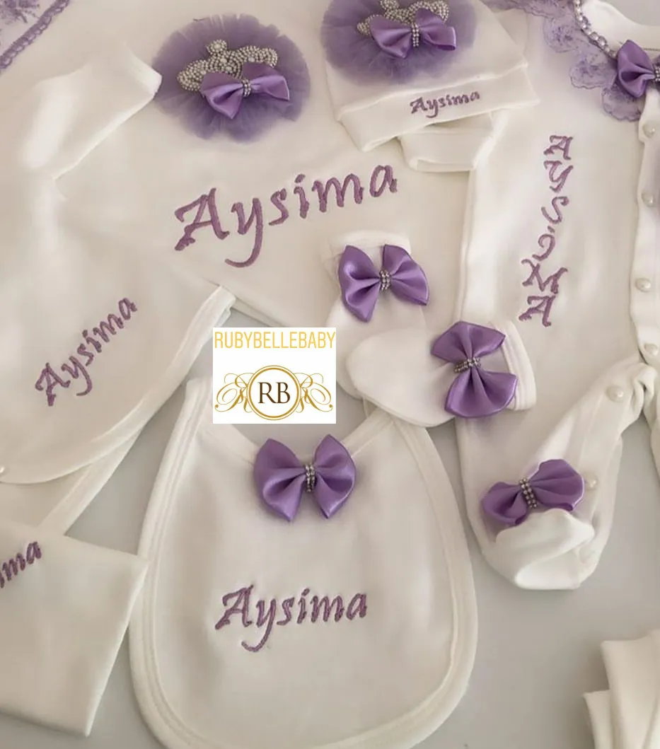 10pcs Jeweled Set - Purple