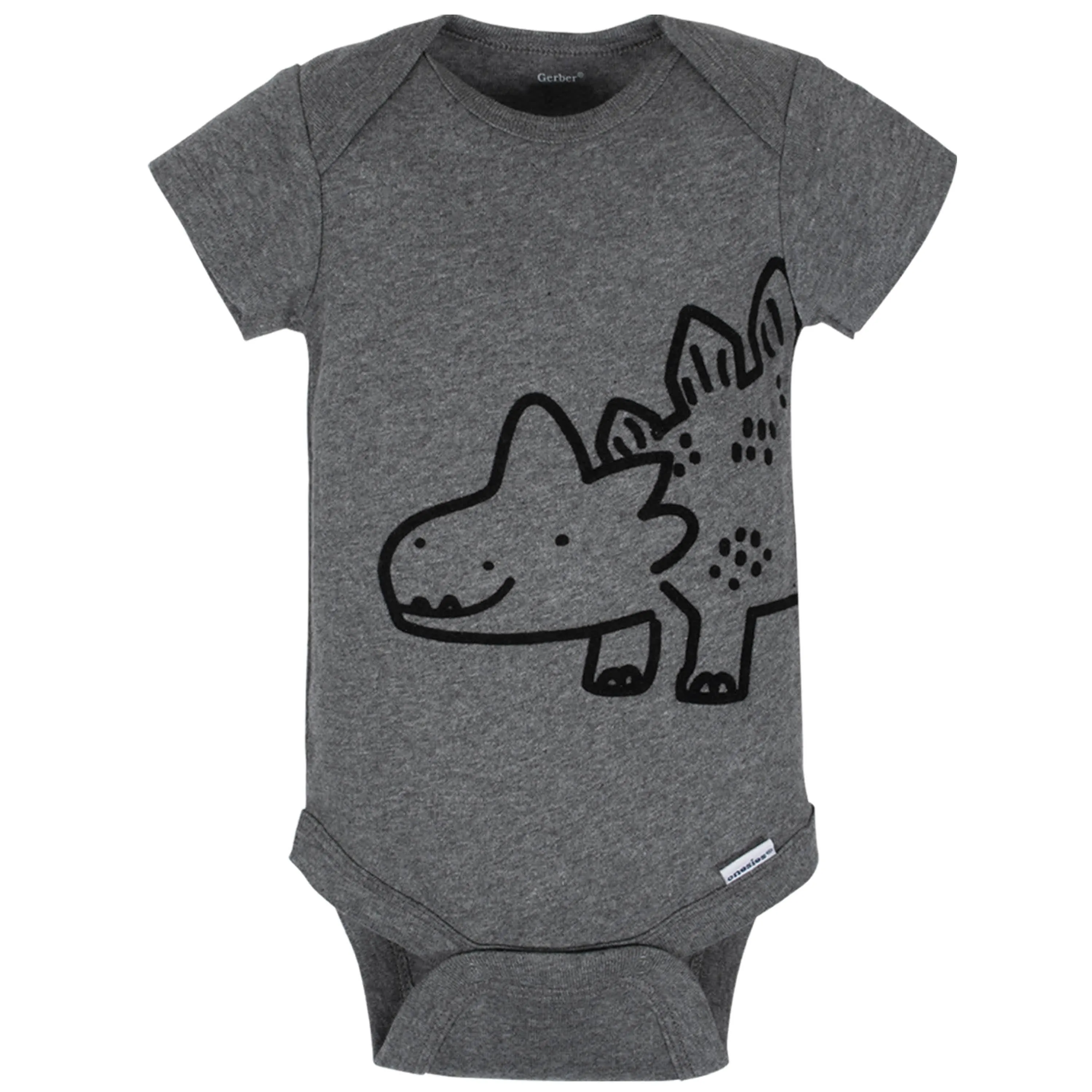 3-Pack Baby Boys Dinosaur Short Sleeve Onesies® Bodysuits