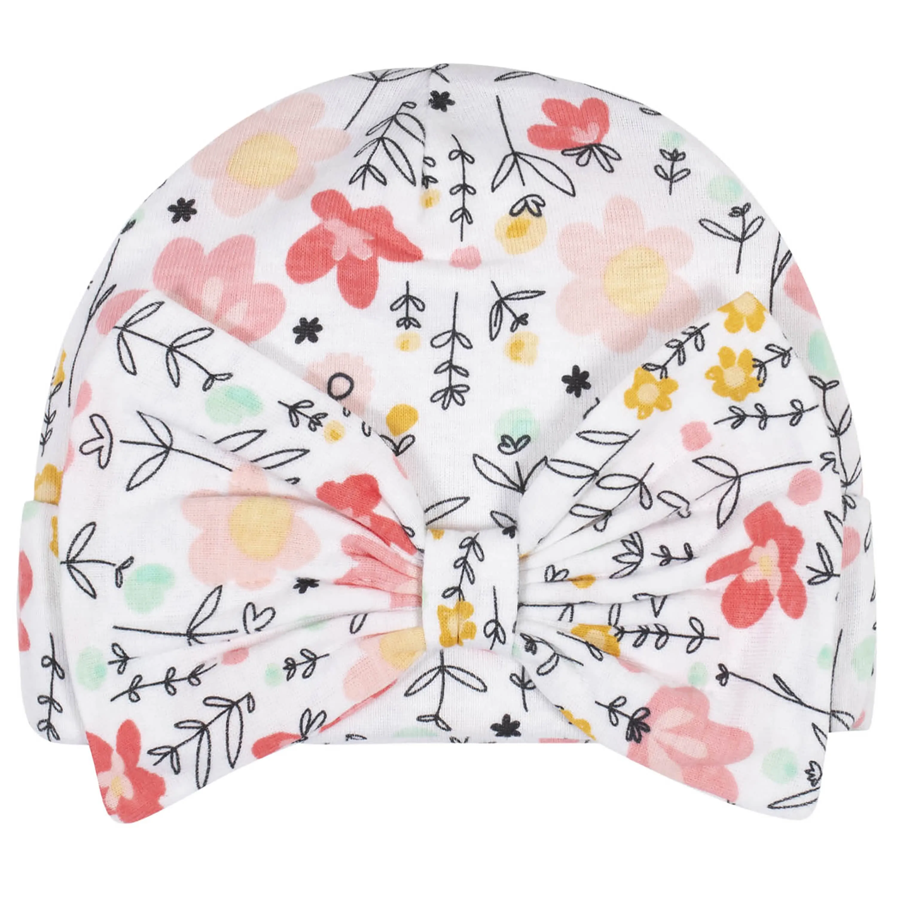 3-Piece Baby Girls Garden Floral Onesies® Bodysuit, Tutu Pant, & Cap Set