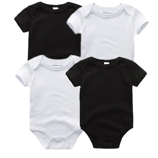 4PCS/LOT Baby Rompers Short Sleeve Cotton 2020 Overalls Clothing