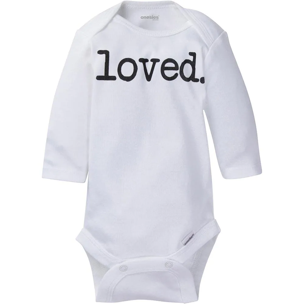 6-Pack Baby Neutral Long Sleeve Onesies® Brand Bodysuits