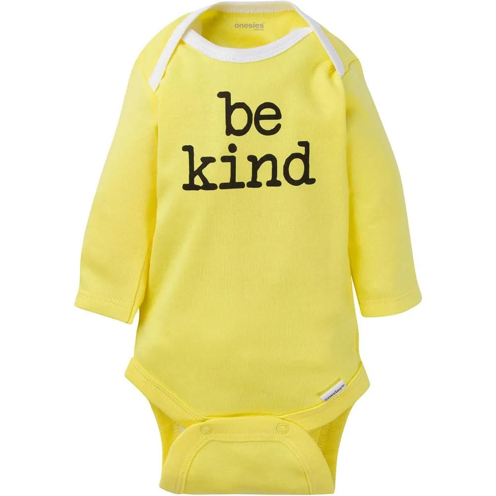 6-Pack Baby Neutral Long Sleeve Onesies® Brand Bodysuits