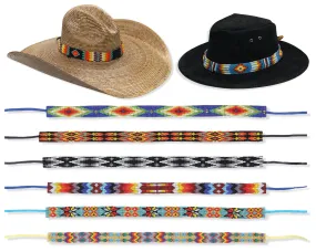 6 Pack Colorful Beaded Hat Bands!  Only $9.50 ea.!