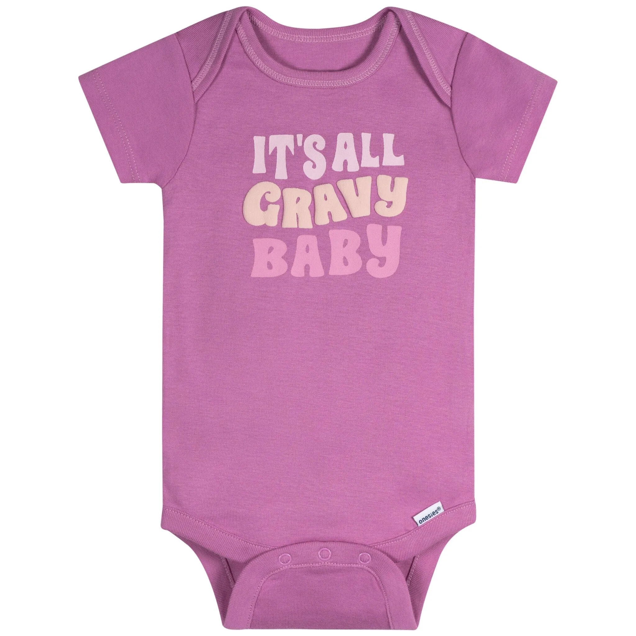 8-Pack Baby Girls Super Happy Short Sleeve Onesies® Bodysuits