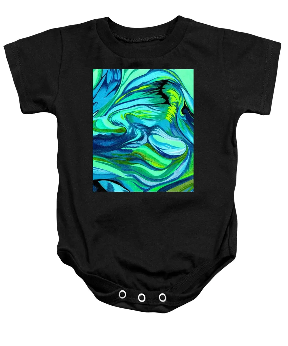 Abstract Green Personality - Baby Onesie