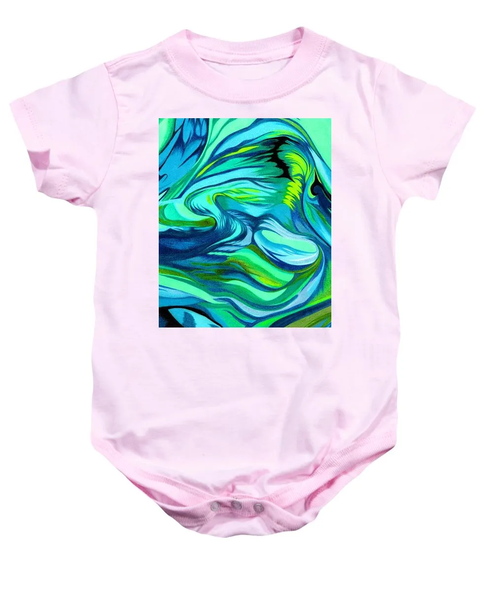 Abstract Green Personality - Baby Onesie