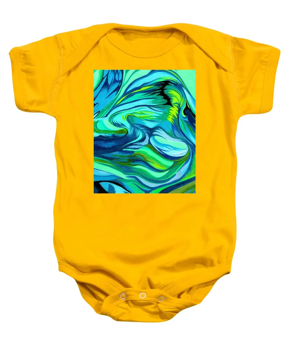 Abstract Green Personality - Baby Onesie