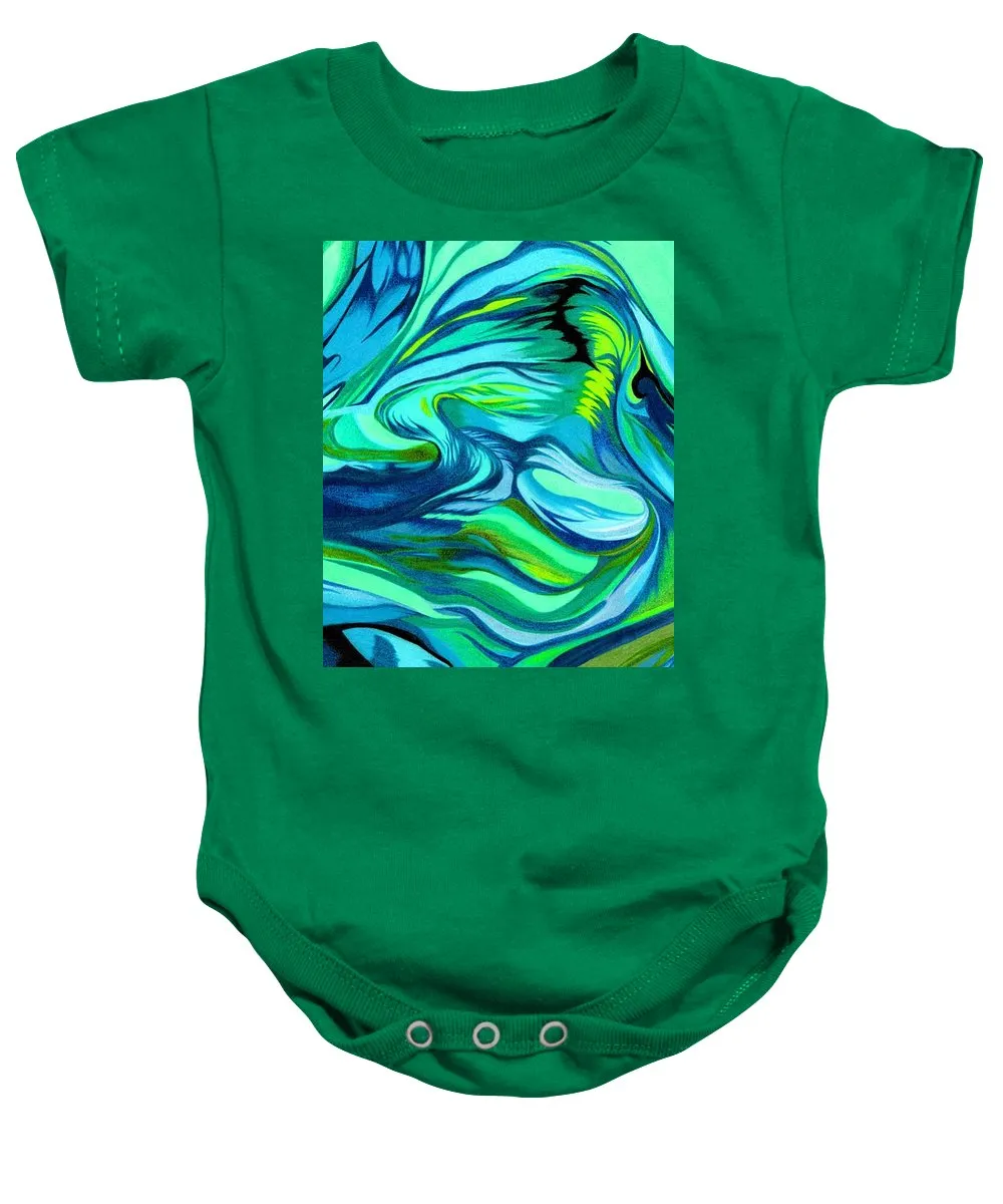 Abstract Green Personality - Baby Onesie