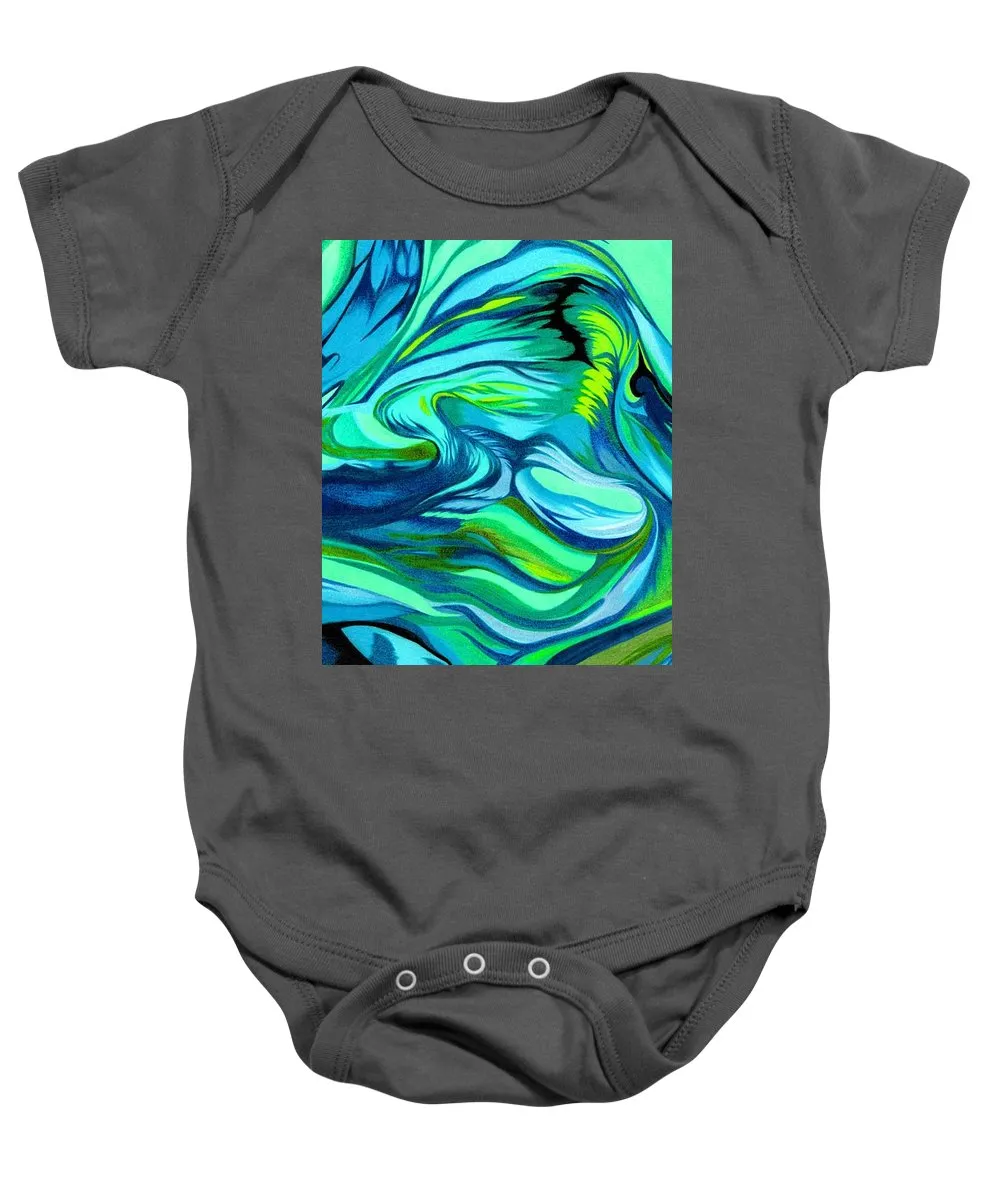 Abstract Green Personality - Baby Onesie