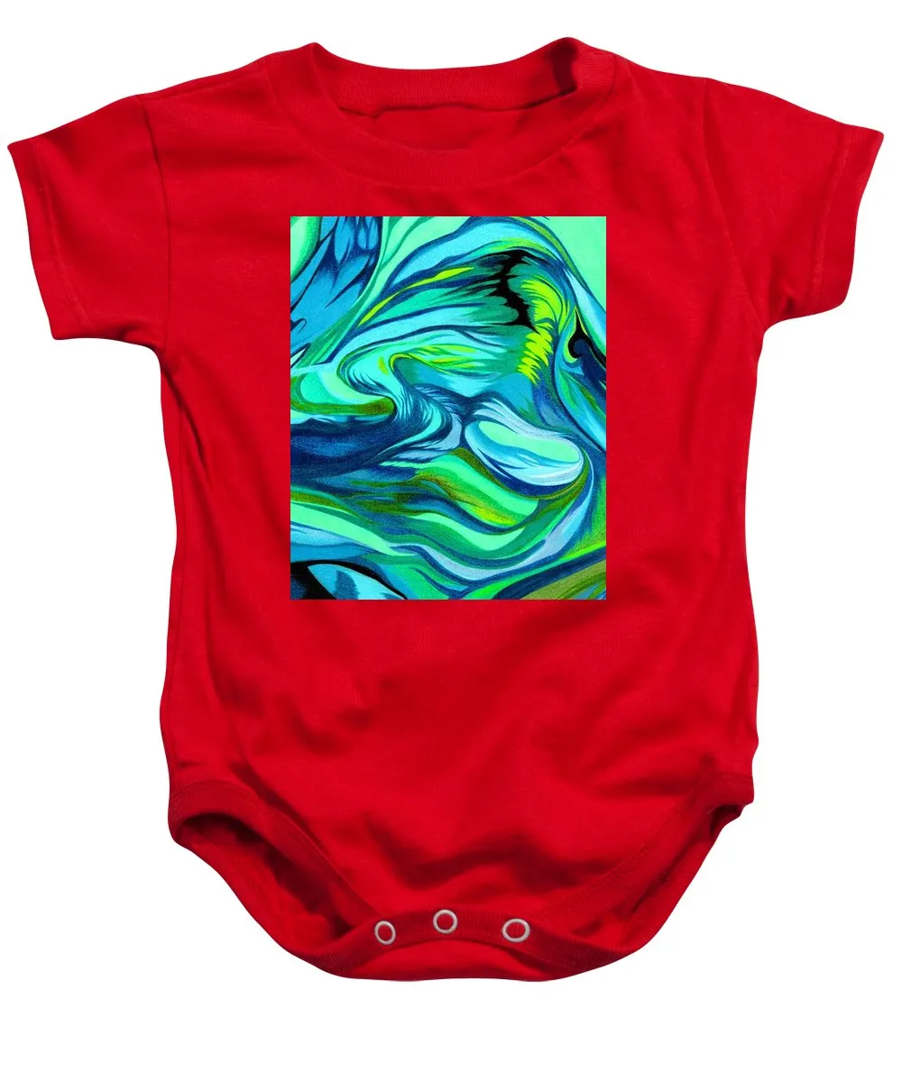 Abstract Green Personality - Baby Onesie
