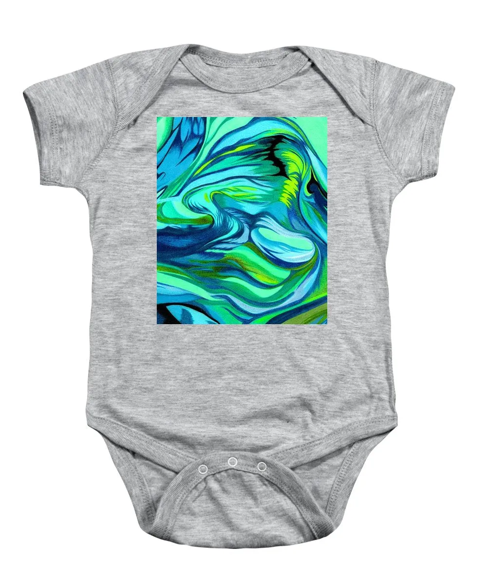 Abstract Green Personality - Baby Onesie