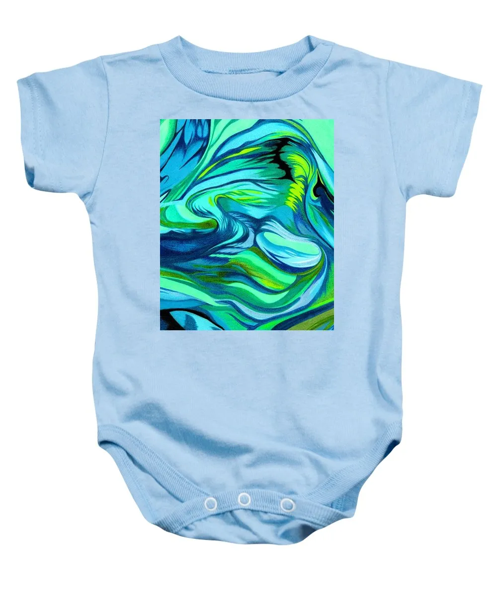 Abstract Green Personality - Baby Onesie
