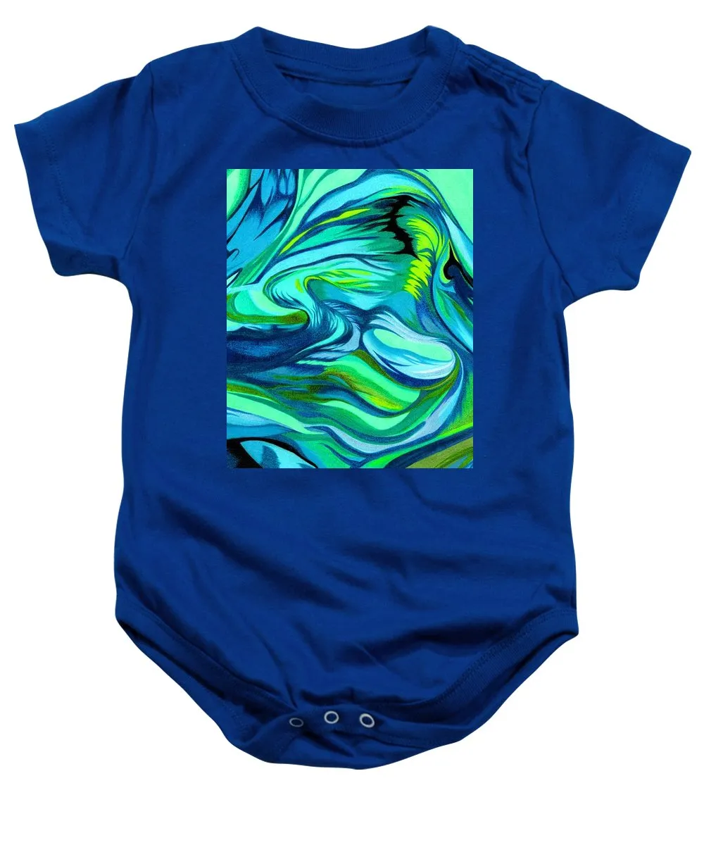 Abstract Green Personality - Baby Onesie