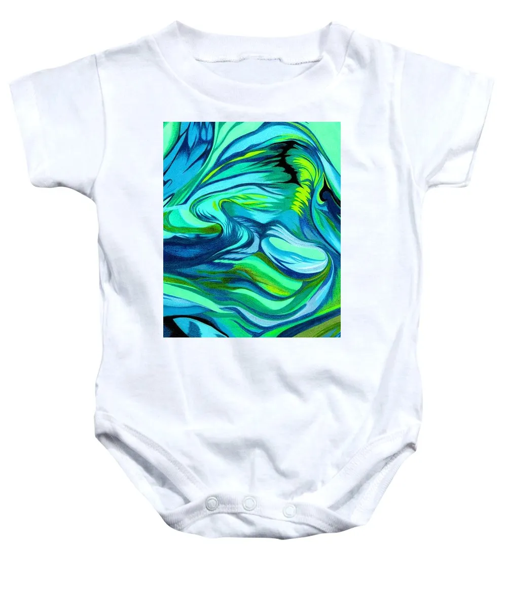 Abstract Green Personality - Baby Onesie