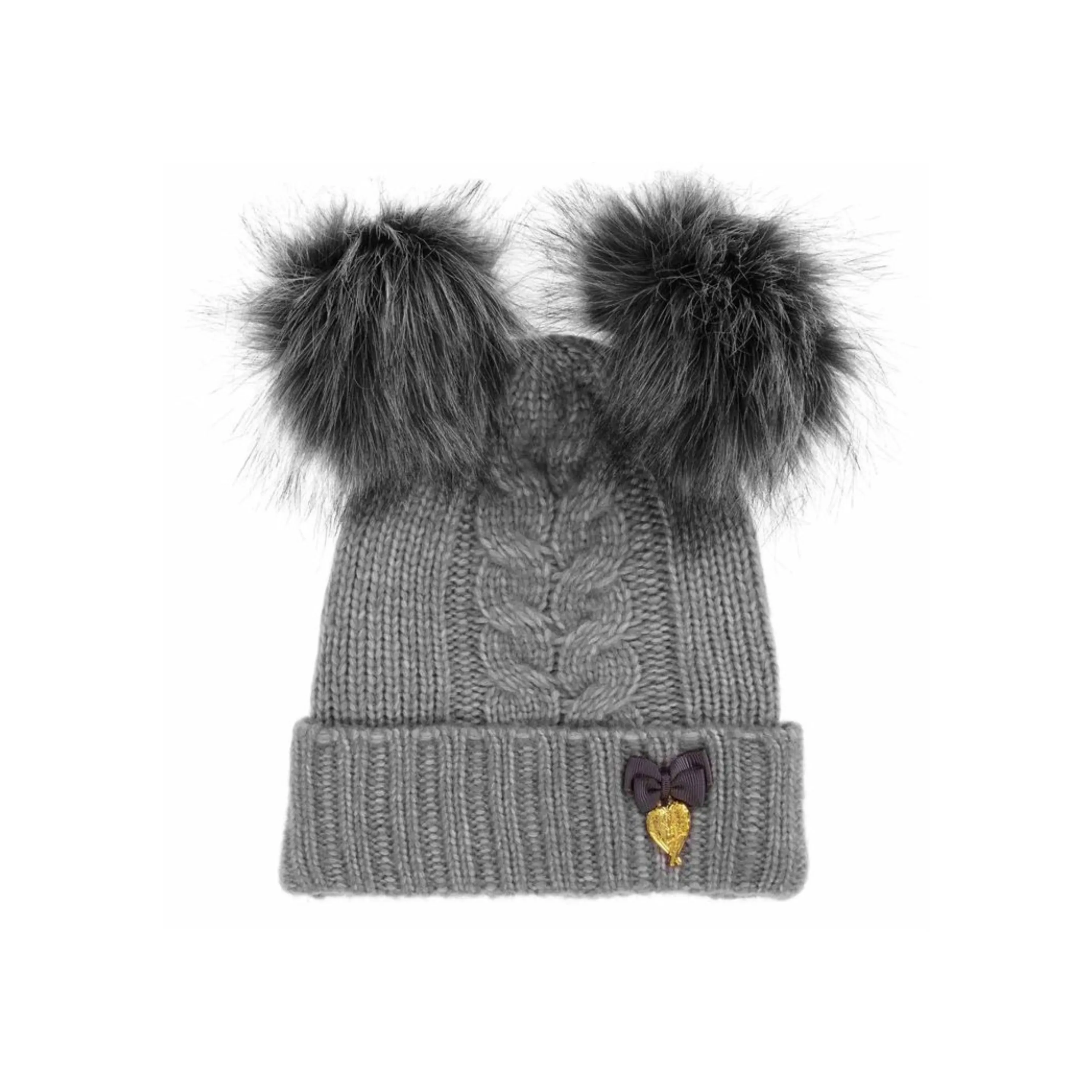 Angel's Face Kim Hat Pom Pom Grey * FINAL SALE
