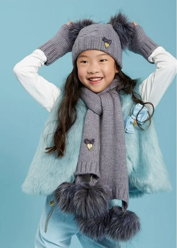 Angel's Face Kim Hat Pom Pom Grey * FINAL SALE