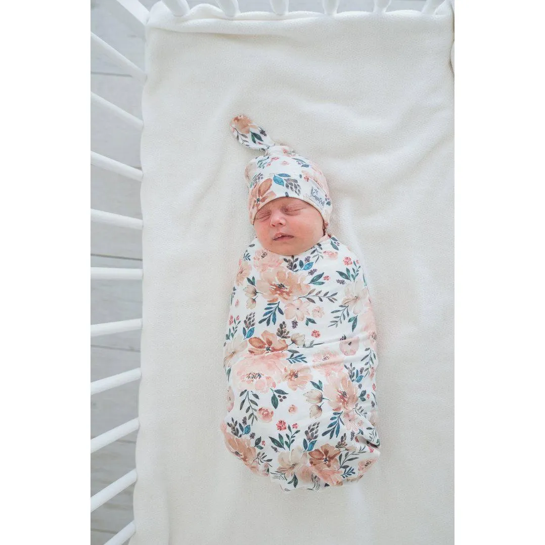 Autumn Newborn Top Knot Hat