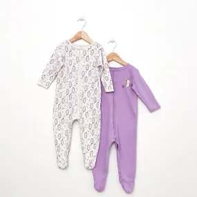 Baby 2-pack organic sleepsuits (80)