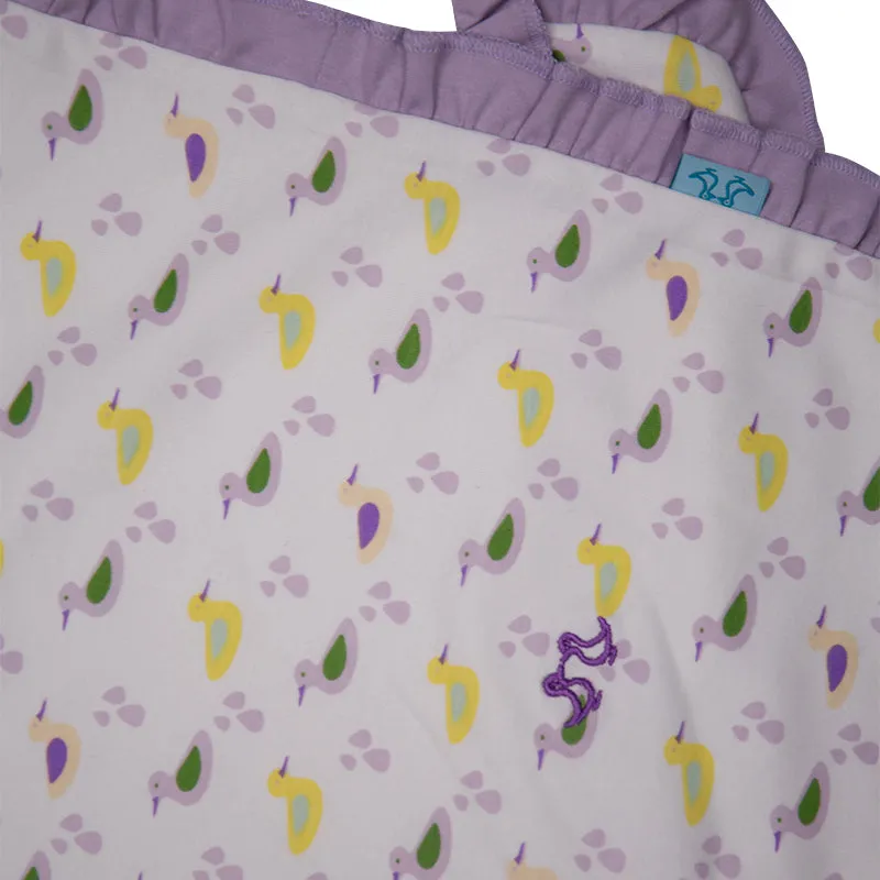 Baby blanket - girls duck print