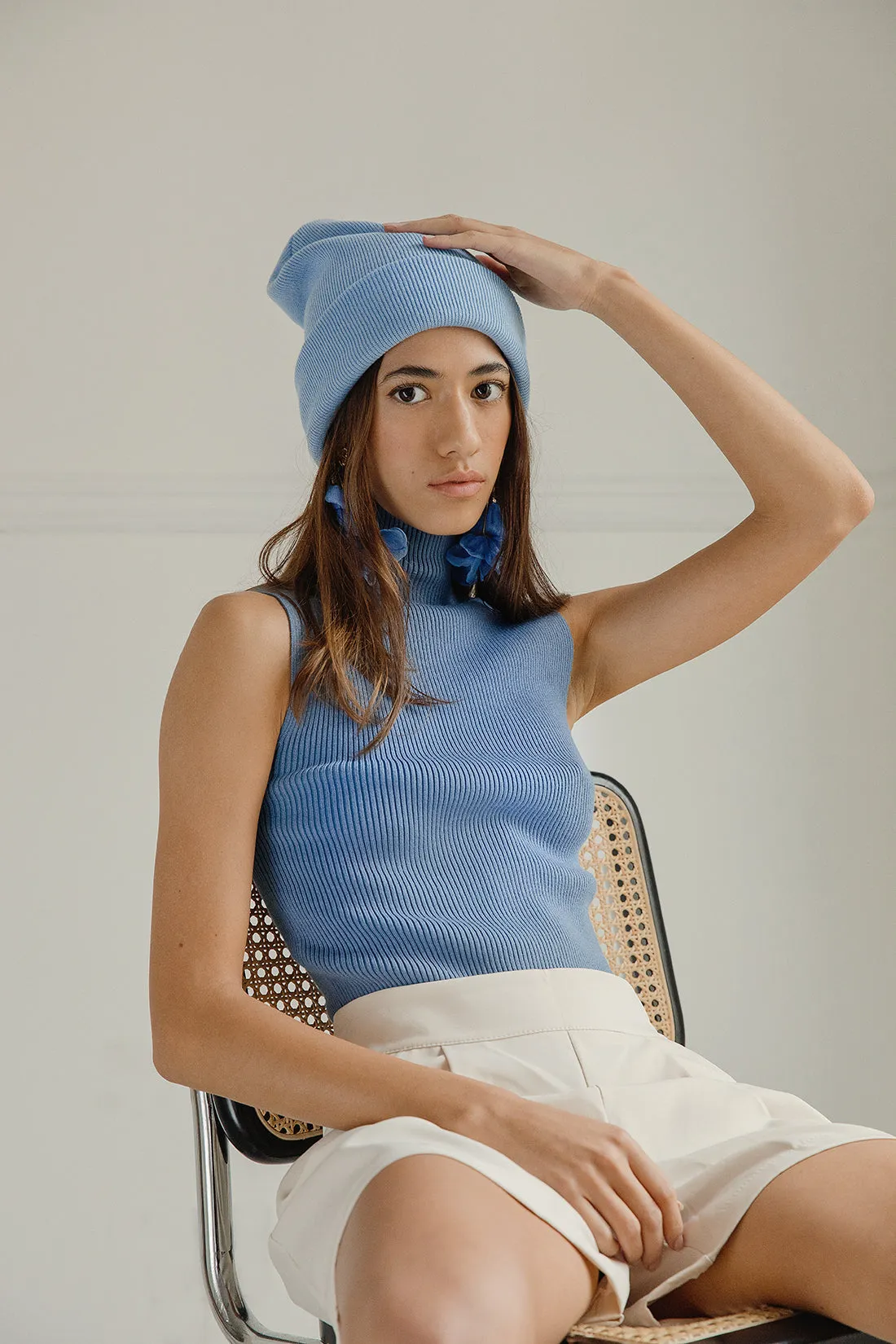 Baby Blue Beanie Hat