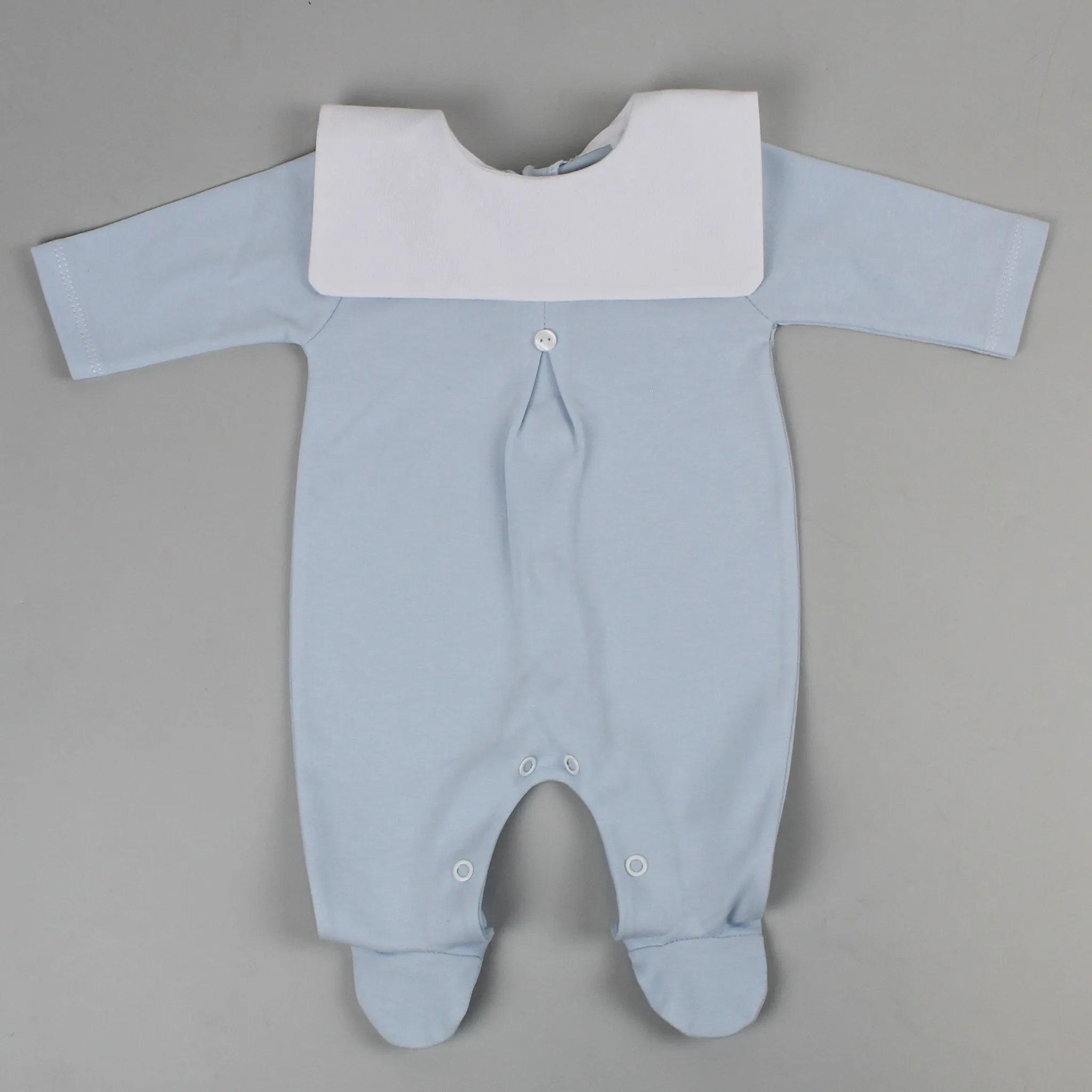 Baby Boys All in One - Blue Sleepsuit