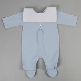 Baby Boys All in One - Blue Sleepsuit