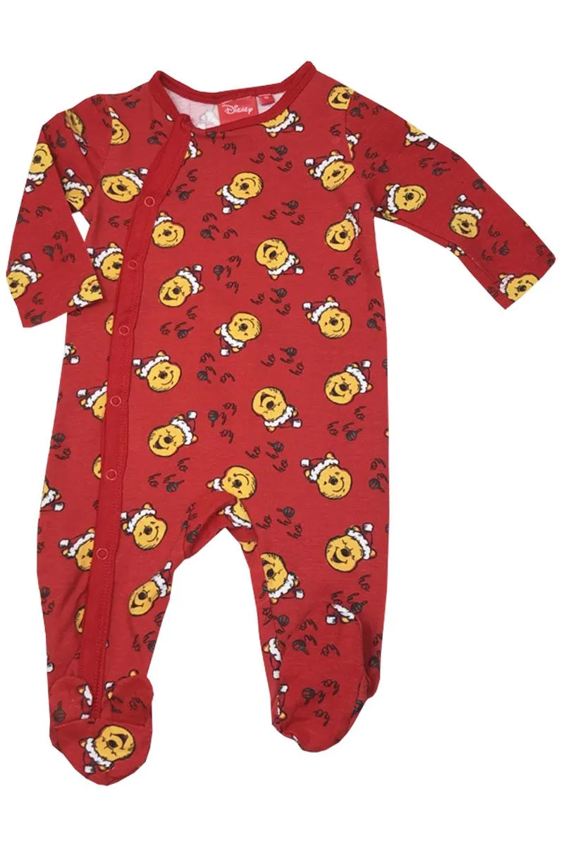 Baby Boys Girls Disney Winnie The Pooh Christmas Baby grow