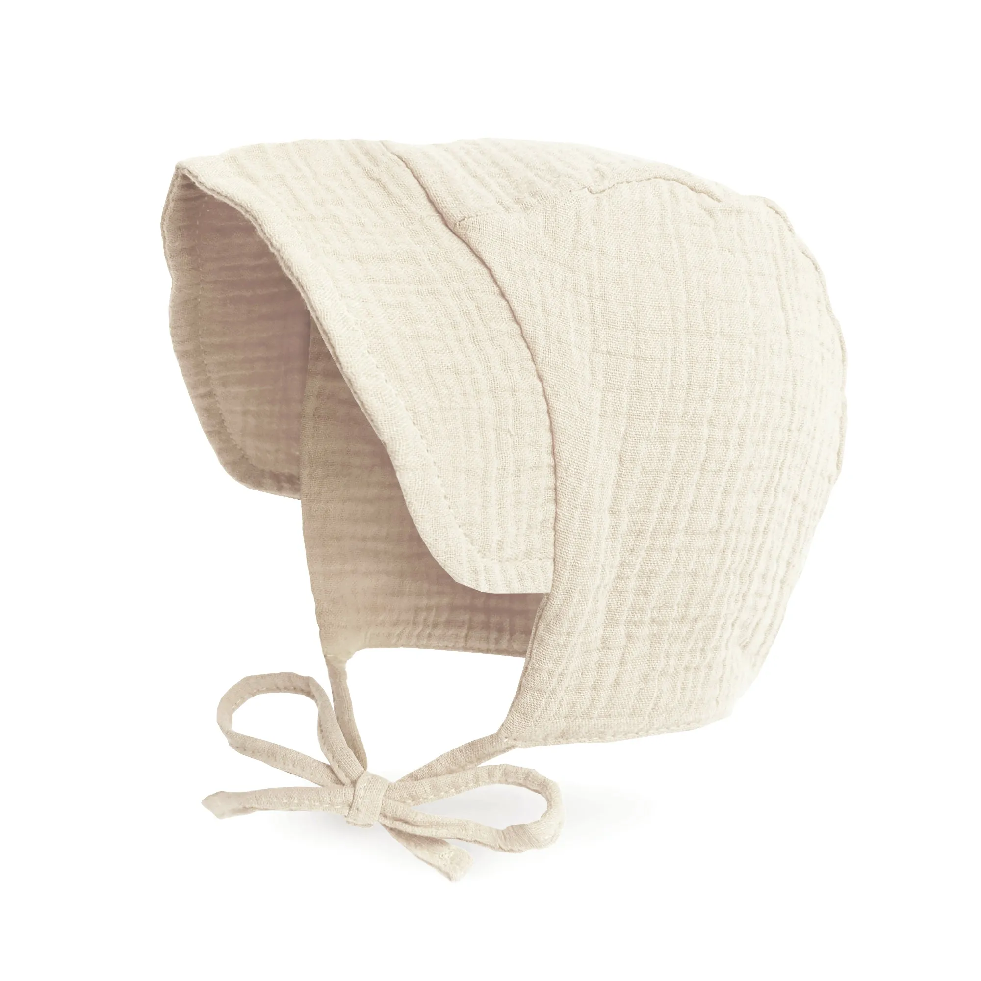 Baby Brimmed Muslin Bonnet UPF 50  Sun Hat | Yellow