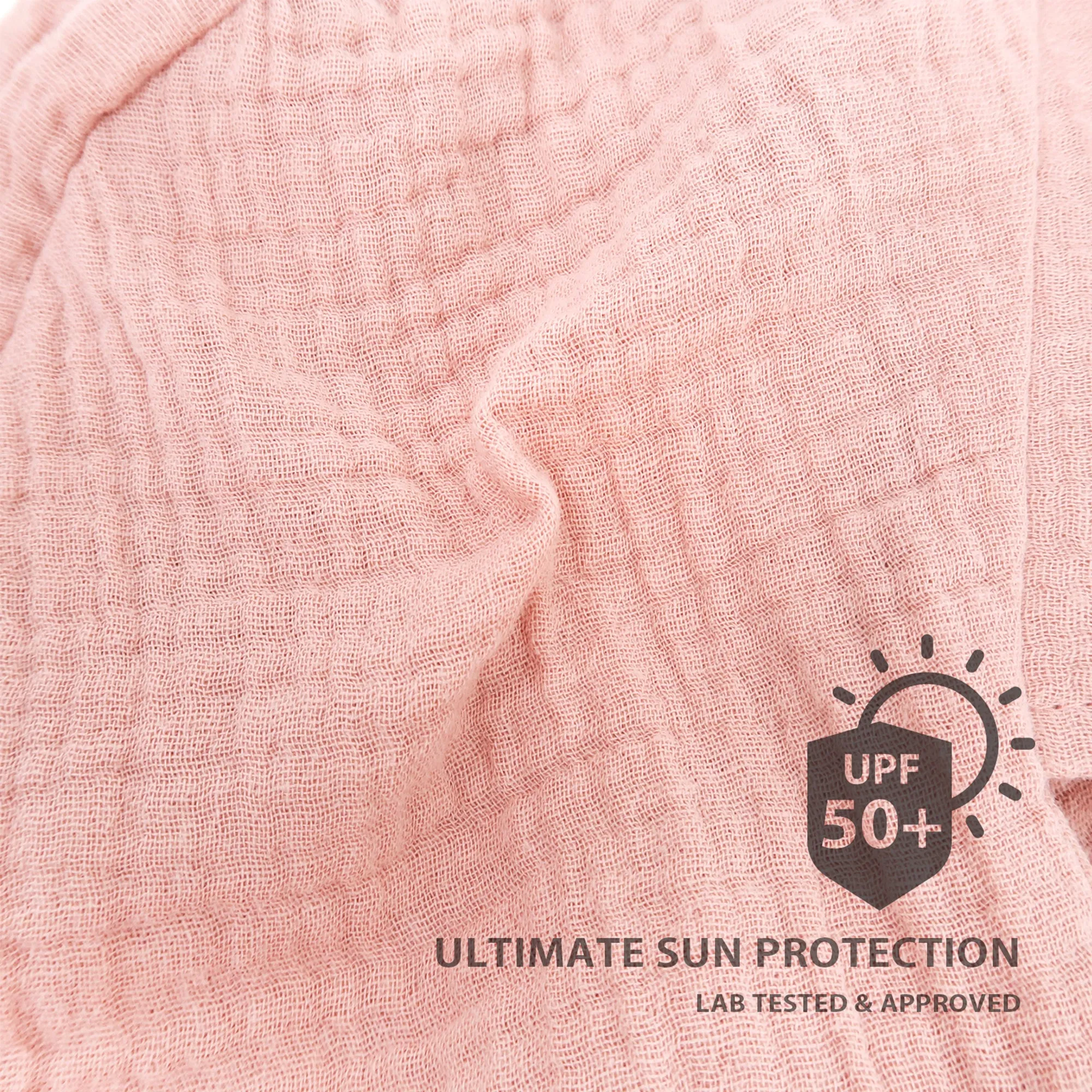 Baby Brimmed Muslin Bonnet UPF 50  Sun Hat | Yellow