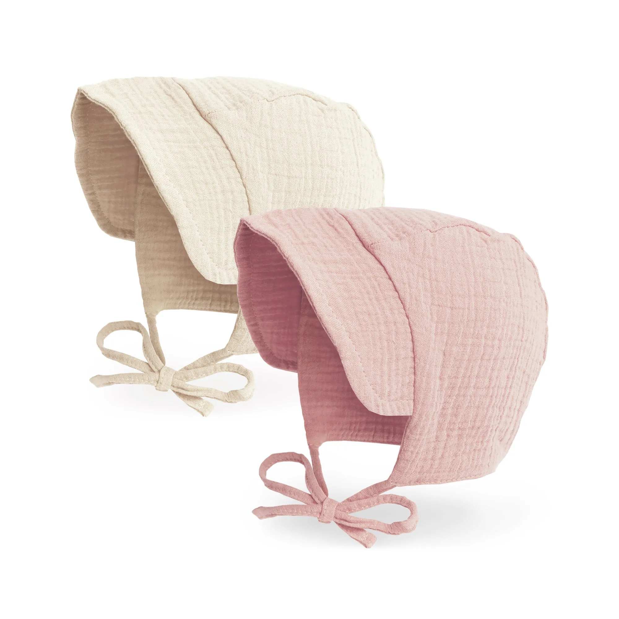 Baby Brimmed Muslin Bonnet UPF 50  Sun Hat | Yellow