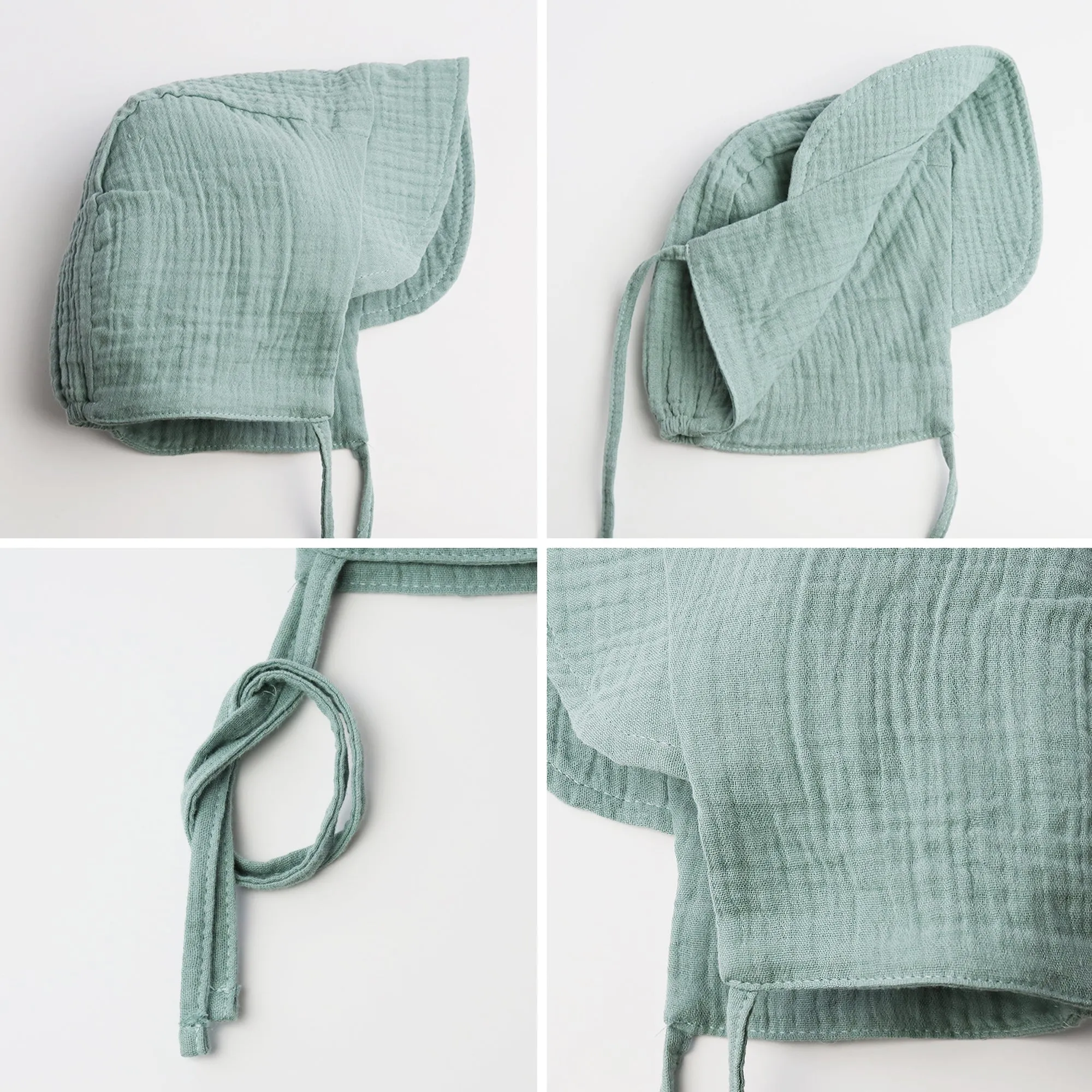 Baby Brimmed Muslin Bonnet UPF 50  Sun Hat | Yellow