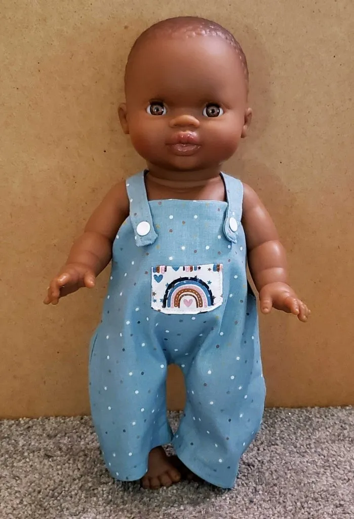 Baby Doll Romper - Blue Rainbow