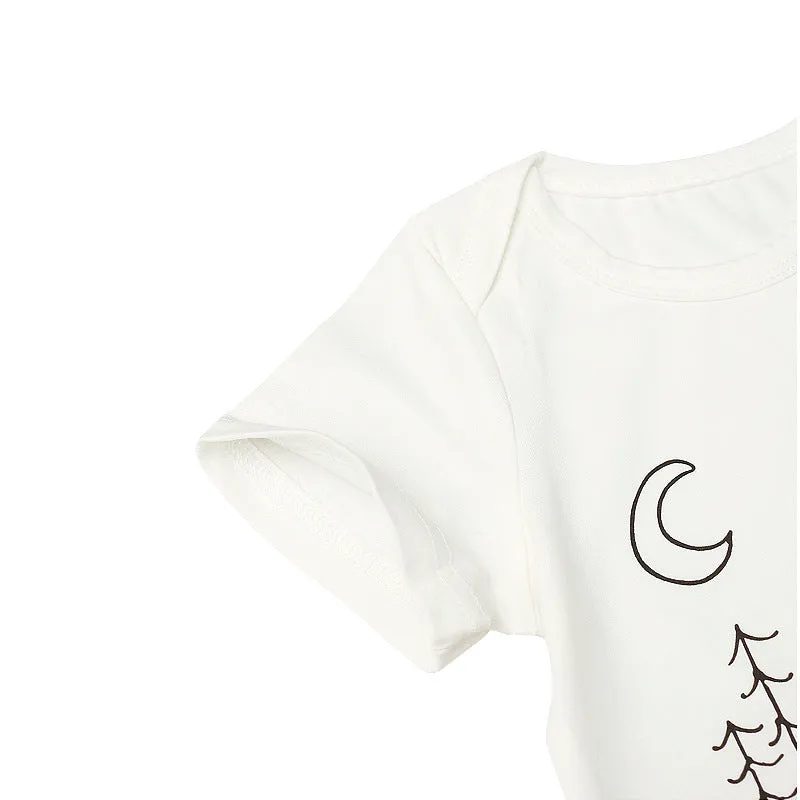 Baby Girls Boys Letters Cartoon Print Rompers Wholesale 220310154