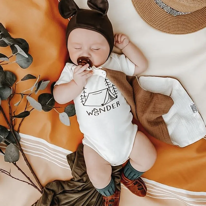 Baby Girls Boys Letters Cartoon Print Rompers Wholesale 220310154
