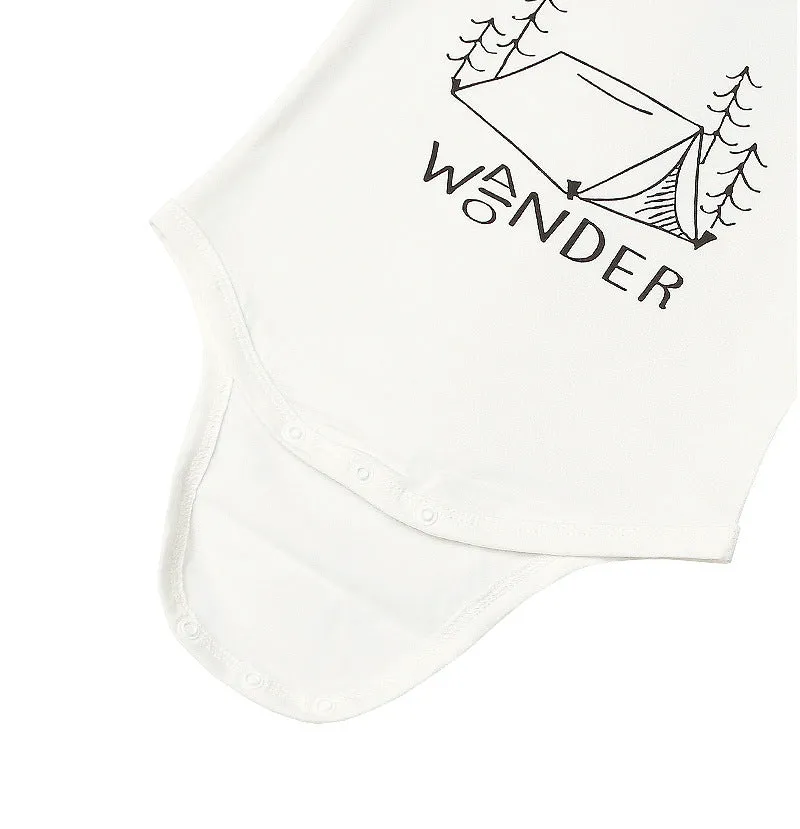 Baby Girls Boys Letters Cartoon Print Rompers Wholesale 220310154