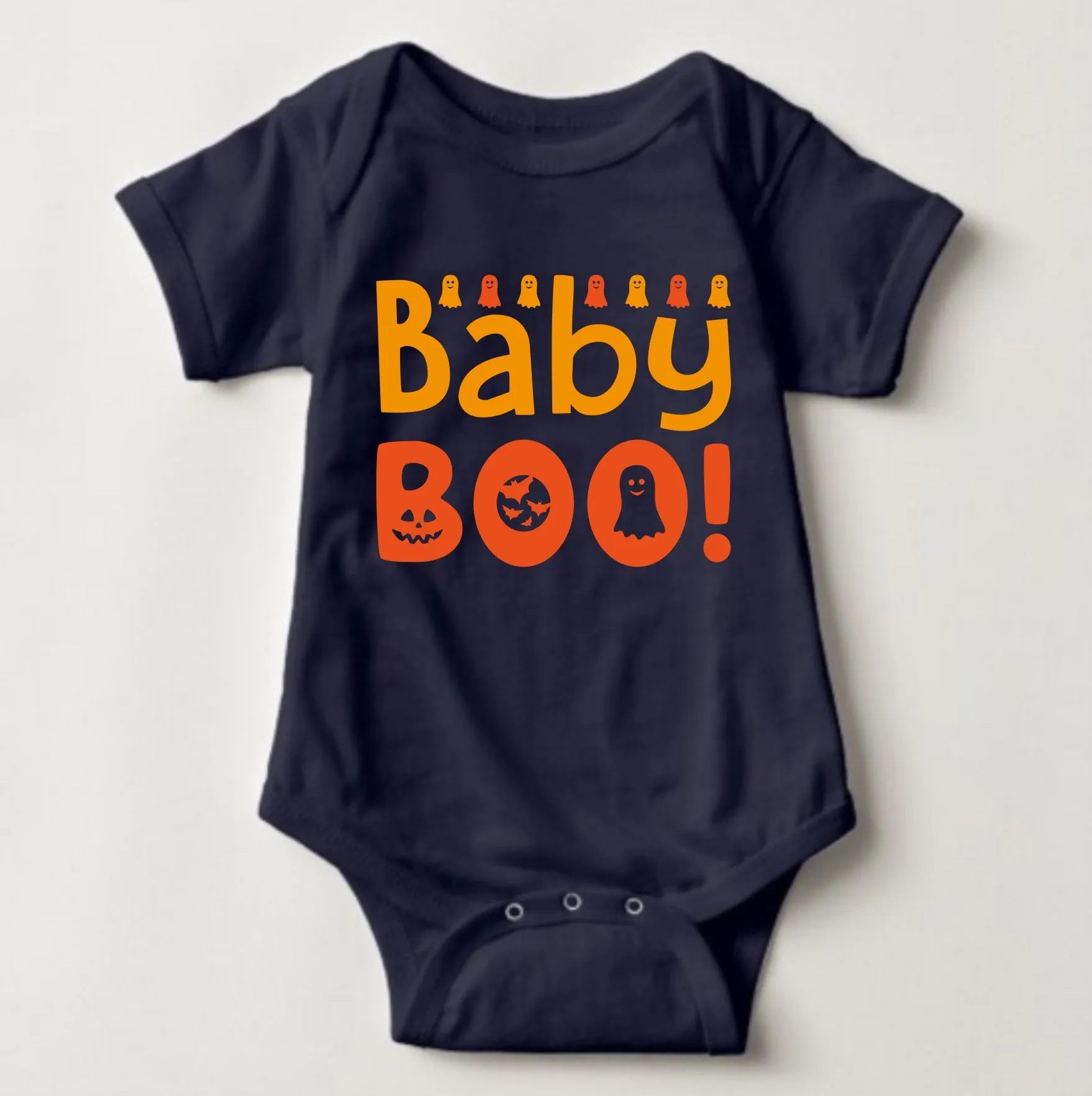 Baby Halloween  Onesies - Baby Boo Colored