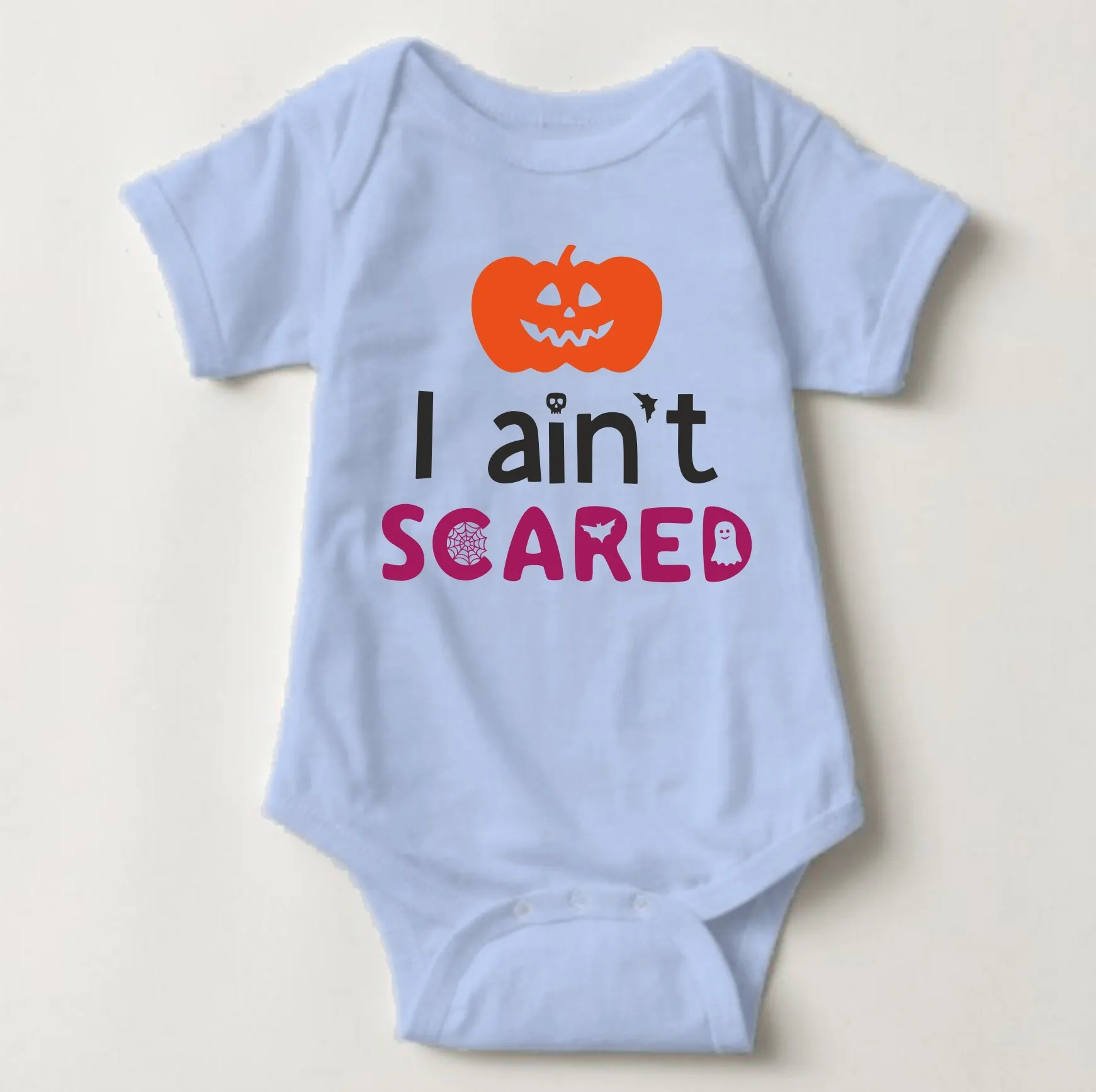 Baby Halloween  Onesies - I Aint Scared Colored