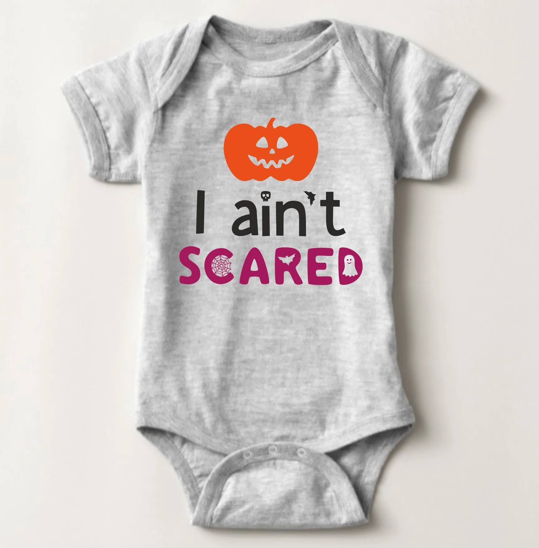 Baby Halloween  Onesies - I Aint Scared Colored