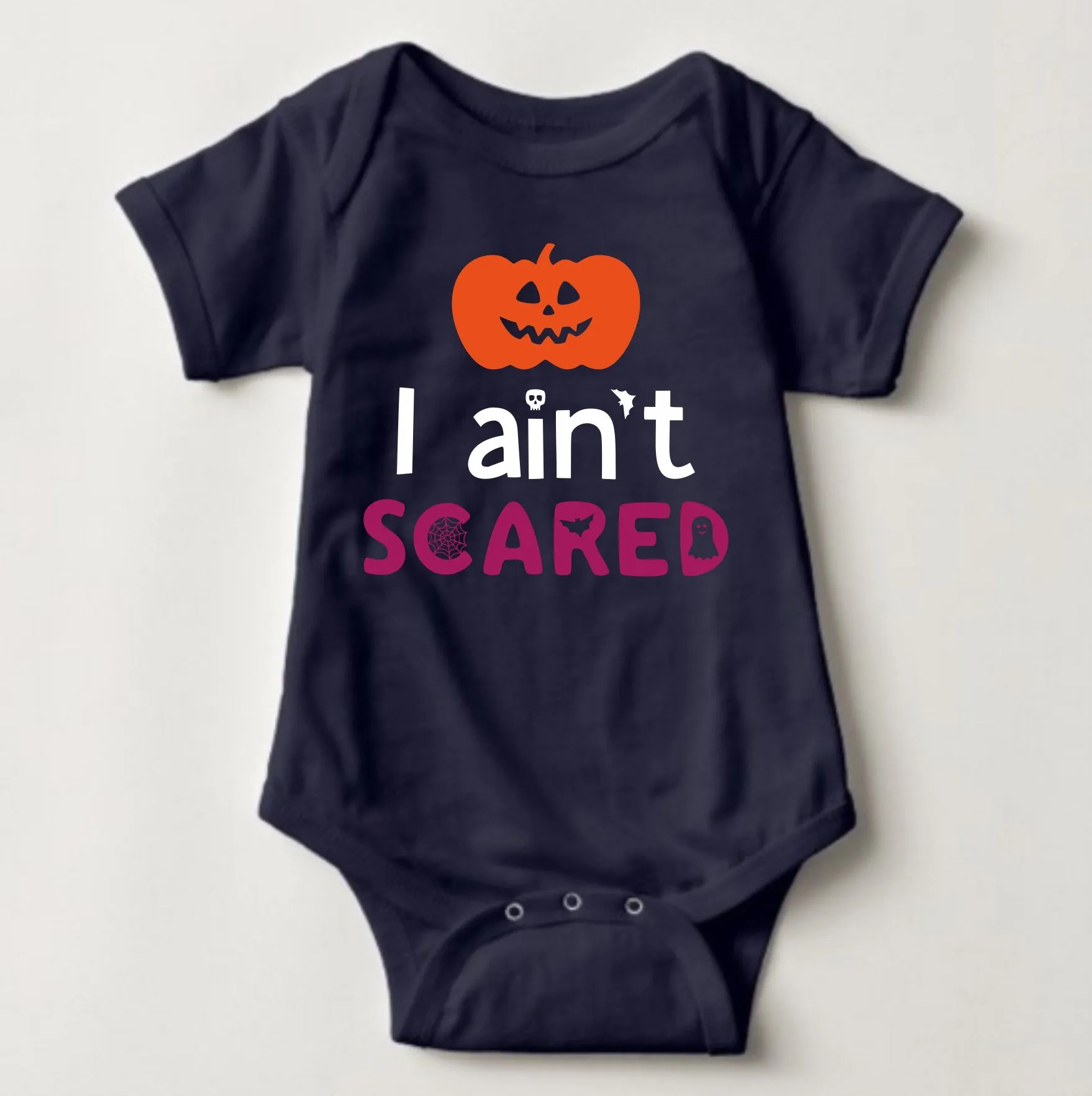 Baby Halloween  Onesies - I Aint Scared Colored