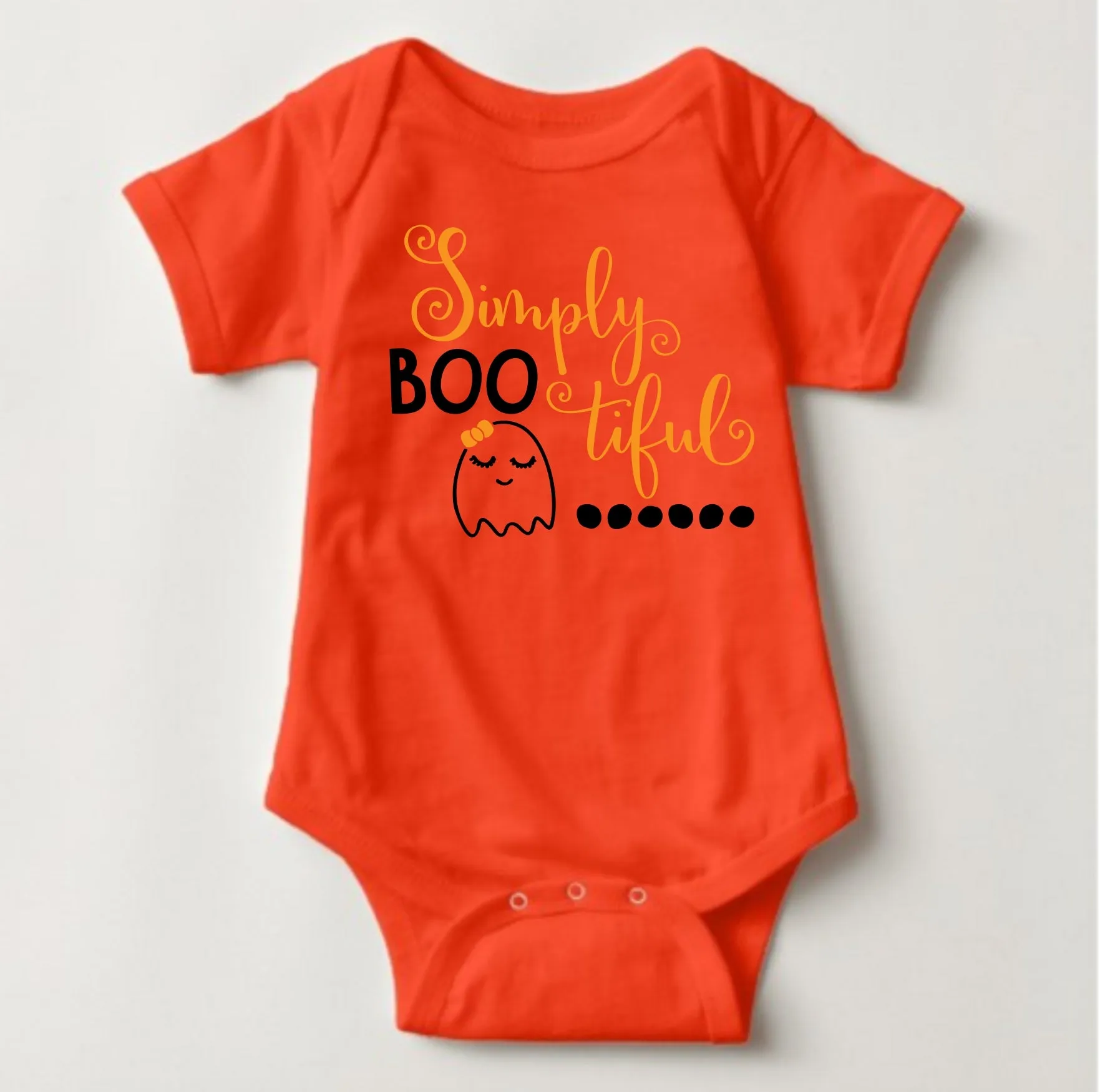 Baby Halloween  Onesies - Simply Boo tiful Colored