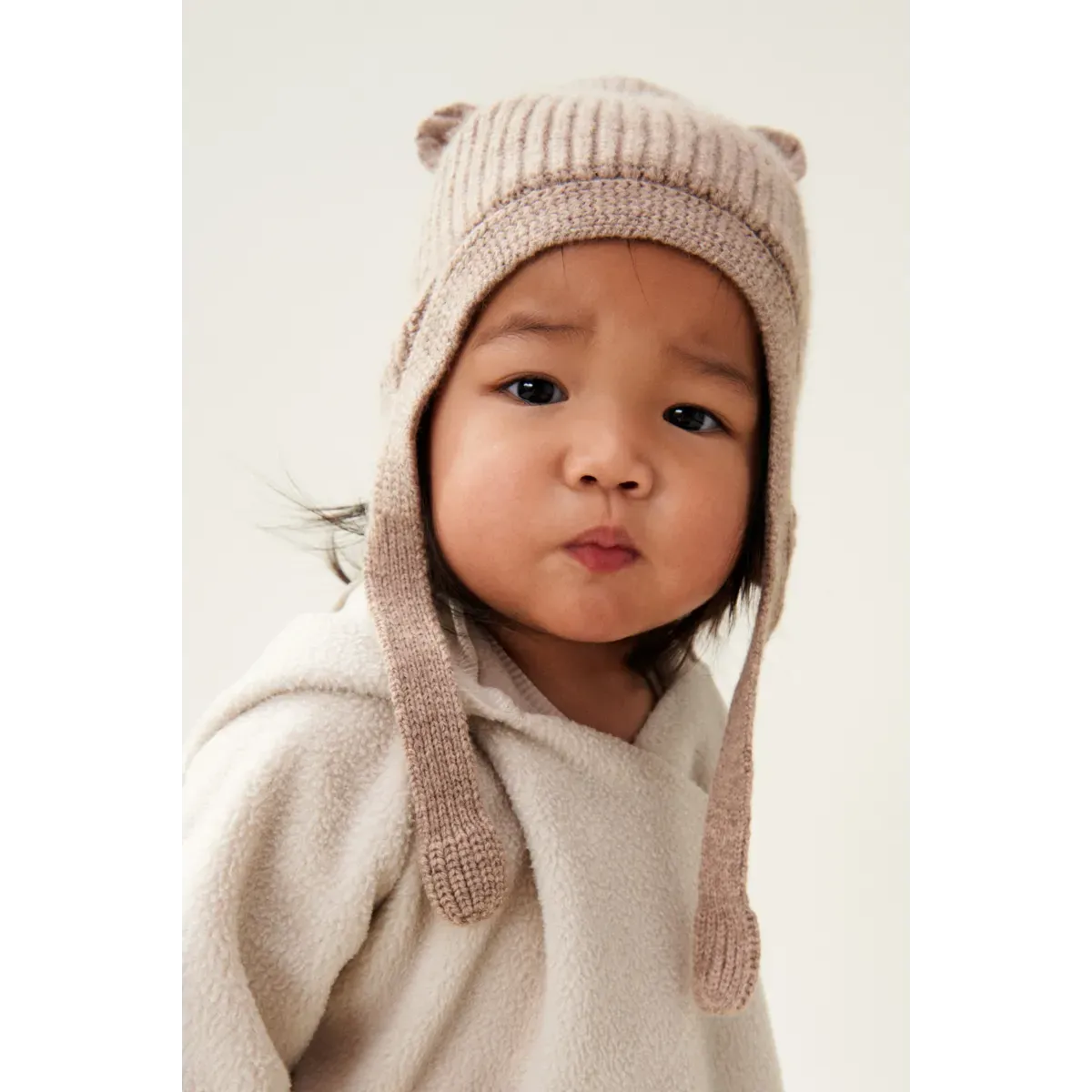 Baby Hat - Aviana - Oat Melange