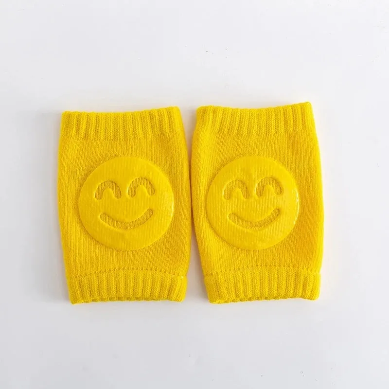 Baby Knee Pads Toddler Smiley Safety Protective Wear For Crawling Infants & Toddlers