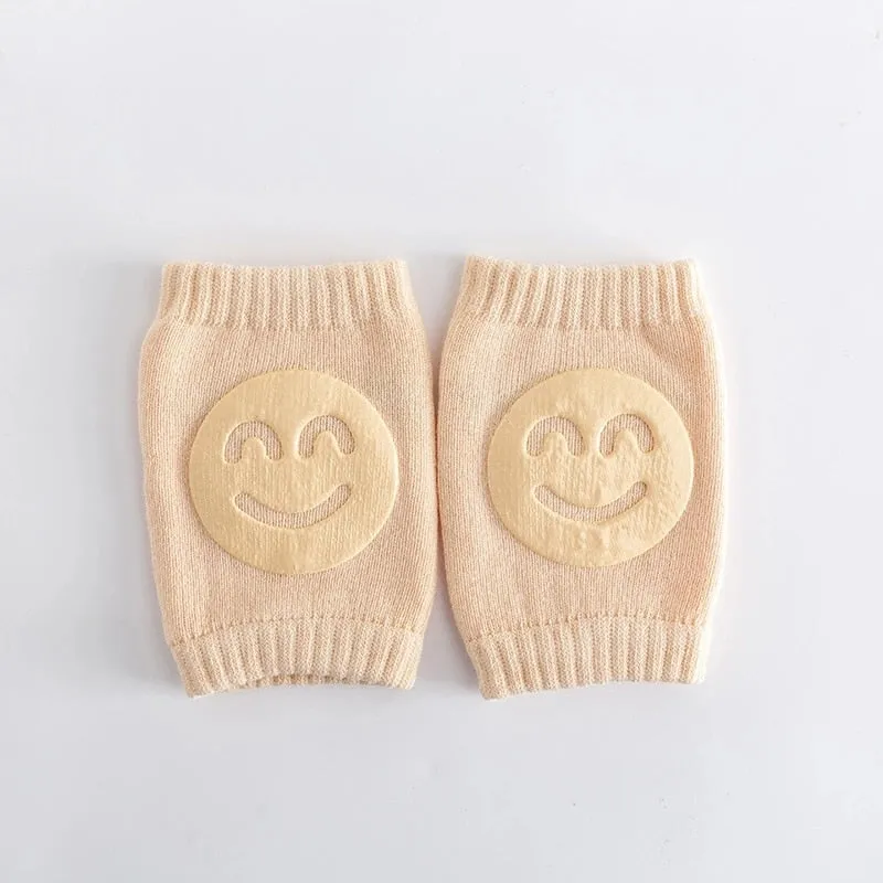 Baby Knee Pads Toddler Smiley Safety Protective Wear For Crawling Infants & Toddlers