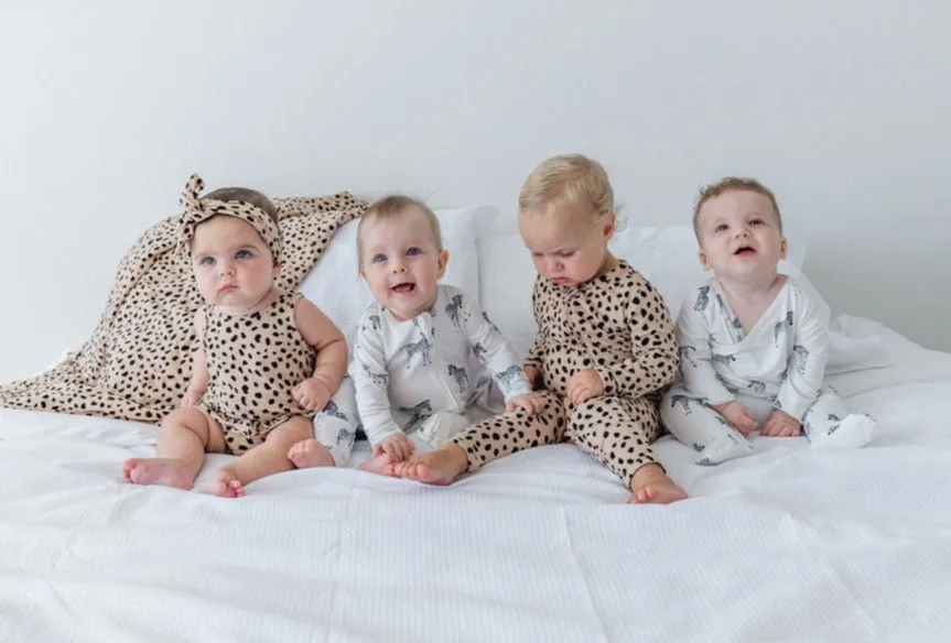Baby Layette & Hat Set - ZEBRA