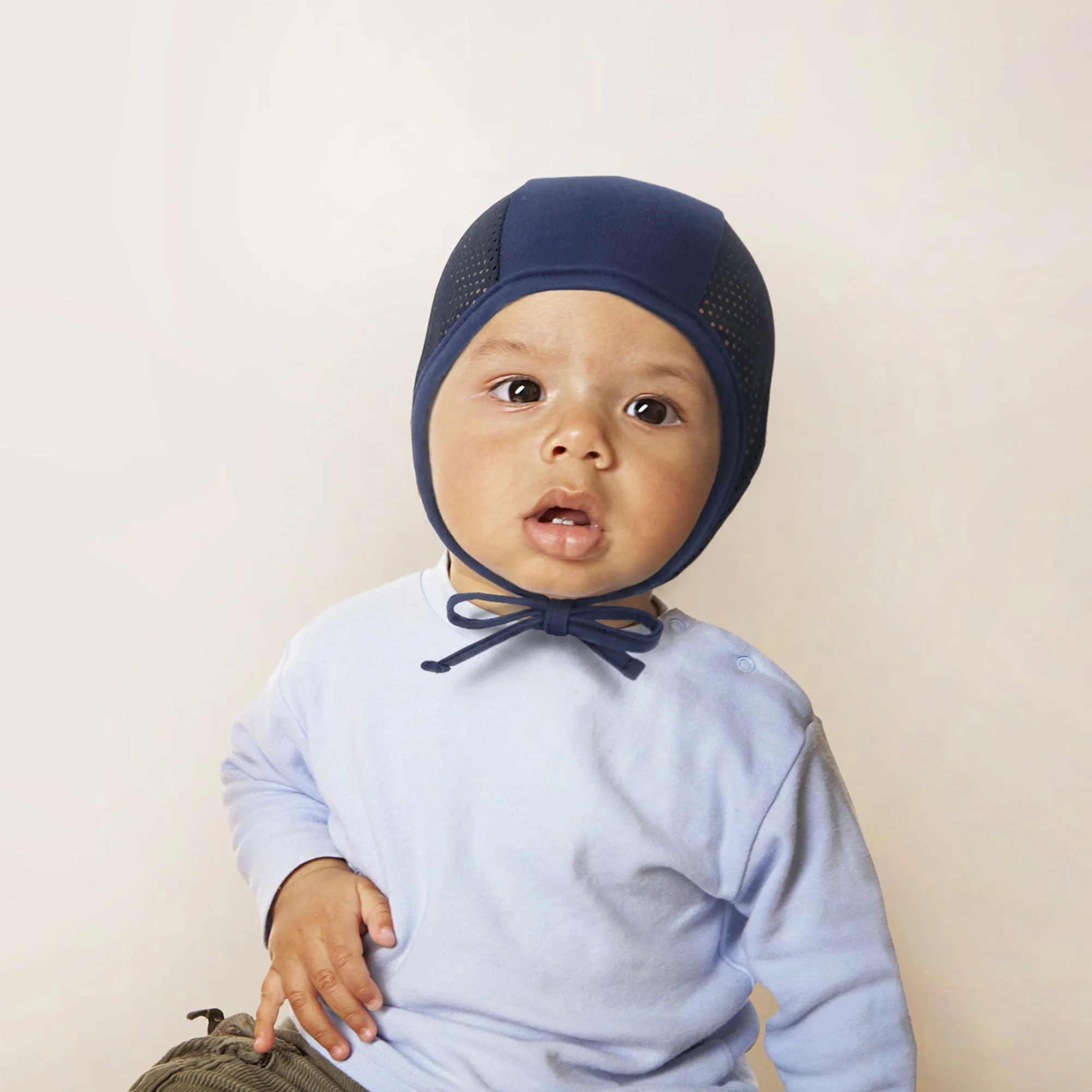 Baby Mesh Bonnet Pilot Cap Hat | Yellow