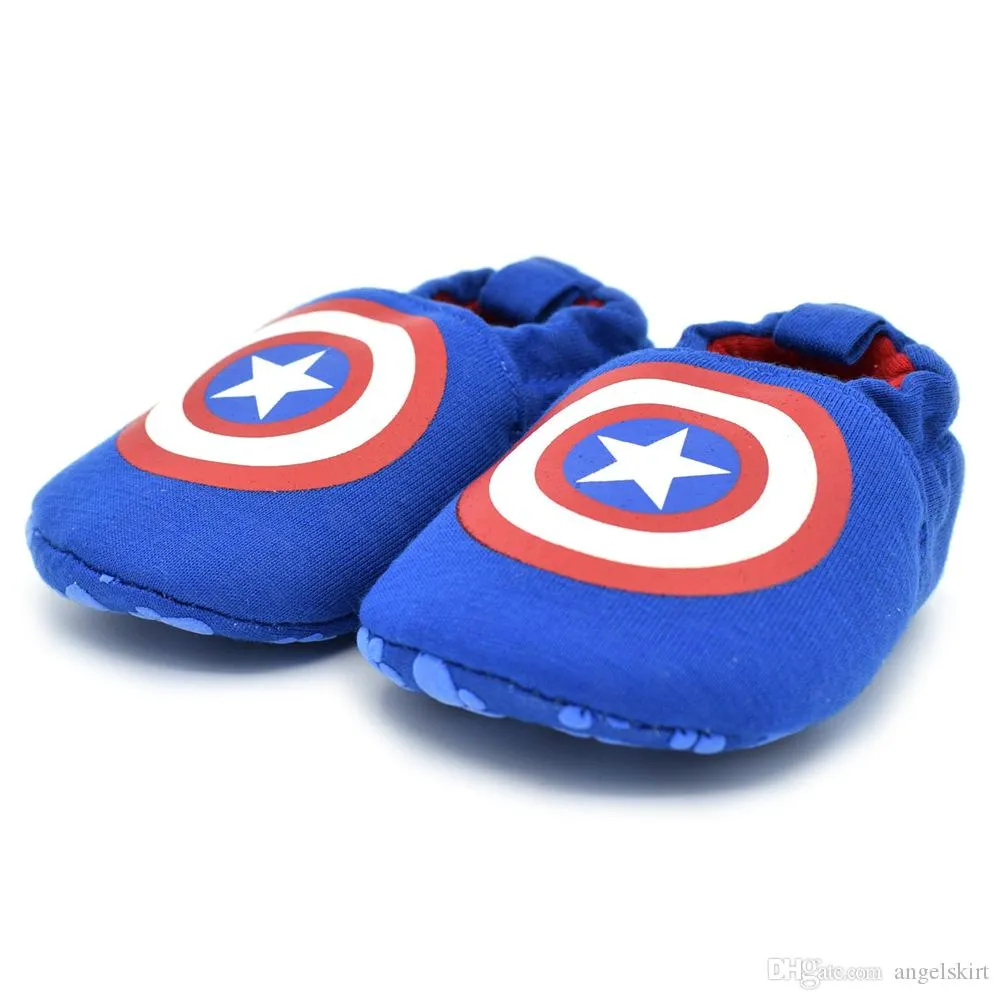 Baby Superhero Onesie with Shoe Set - Capt. America