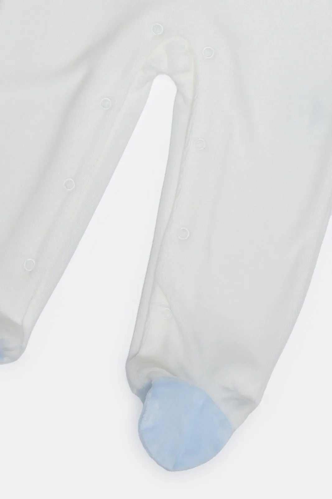 Baby White And Blue Sleepsuit