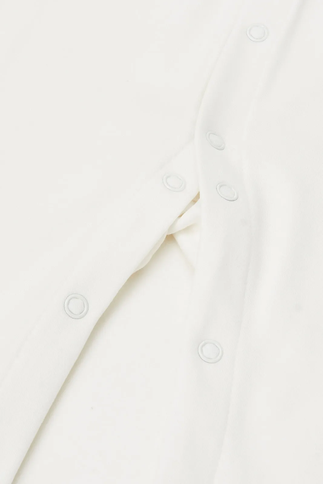 Baby White Embroidered Sleepsuit