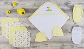 Bambini Hooded Towel, Bath Mittens and Caps
